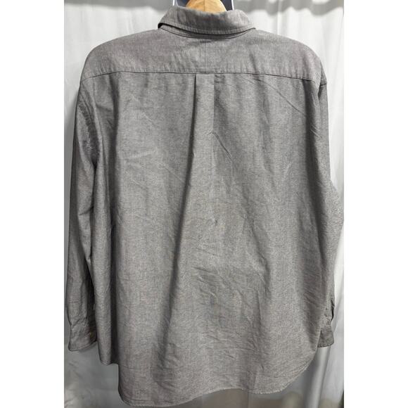 Ralph Lauren Knit Oxford Shirt Men's 2XB Big & Tall Gray Button Down Pony Logo - Picture 3 of 12